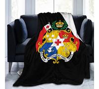 AOOEDM Emblème National des Tonga Flanelle Polaire Jeter couvertures pour lit canapé Salon Couverture Douce Chaud Cozyffy Jeter Couverture en Peluche