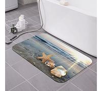 AOOEDM Étoile de mer et coraux Tapis de Bain en Terre de diatomées