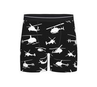 AOOEDM Hélicoptère Silhouettes Boxer pour Homme sous-vêtement athlétique S-XXL