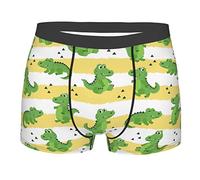 AOOEDM Mignon Crocodile Hommes sous-vêtements Boxer Slips Doux Respirant Stretch sous-vêtements Troncs avec Poche bombée pour Hommes garçons