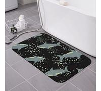AOOEDM Natation Requins Terre de diatomées Tapis de Bain