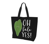 AOOEDM Oh Kale No Ladies Canvas Tote Sac à provisions réutilisable