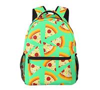 AOOEDM Pizza impression Sac à dos mignon d'école sport travail voyage