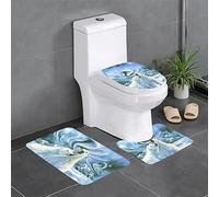 AOOEDM Polar Bears Northern Lights Tapis de Salle de Bain Lot de 3 - Doux et Confortable avec Envers antidérapant - Absorbant et Lavable en Machine 61 x 40,6 cm