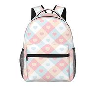 AOOEDM Sac à dos décontracté pour femmes hommes, ruban de soie rose sensibilisation au cancer du sein espoir amour, sac à dos de voyage durable pour la randonnée, le camping, les sports de plein air