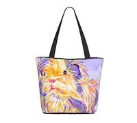 AOOEDM Sac à provisions coloré pour femme cochon d'Inde 33 x 27,9 x 17,8 cm. Le cadeau parfait pour la Saint-Valentin. C'est de la Saint-Valentin pour maman, fille, épouse, etc.