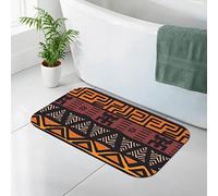 AOOEDM Tapis de Bain en diatomées à imprimé Tribal en Tissu de Boue Africaine, Tapis de Douche en Terre de diatomées, Tapis de Bain antidérapant à séchage Rapide, 19,7 x 31,5 po
