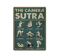 AOOEDM The Camera Sutra Wall Metal Tin Sign for Home Bar Pub Kitchen Wall Art Deocr Man Cave Vintage Metal Sign Poster Plaque Signs Quotes Sign