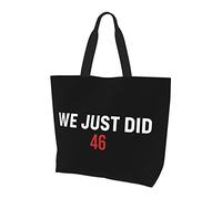 AOOEDM We Just Did 46 Sac à provisions réutilisable en toile pour femme