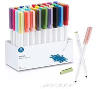 AOOIIN Lot de 36 stylos à pointe fine pour Cricut Maker 3/Maker/Explore 3/Air 2, pointe 0,4 Paint Fine Pen Set pour Cricut, l'écriture, le journal, le coloriage, le dessin