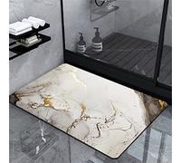 Aoojlo Tapis de Bain, Tapis Bain, Tapis de Bain Diatomite, Tapis de Bain Absorbant, Tapis Salle de Bain Absorbant, Tapis Salle de Bain, Tapis de Salle de Bain, Tapis Bain (Motif pierre-100x160cm)