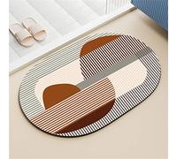 Aoojlo Tapis de Bain, Tapis Bain, Tapis de Bain Diatomite, Tapis de Bain Absorbant, Tapis Salle de Bain Absorbant, Tapis Salle de Bain, Tapis de Salle de Bain, Tapis Bain (Orange-40x60cm)