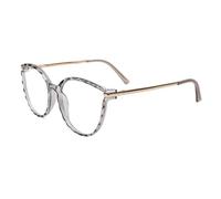 AOOLIA Lunette de Vue Rondes Mode Moderne, Lunettes Anti-Lumière Bleue Monture Surdimensionnées en TR90 Confort pour Femmes, Hommes, Unisexe (Gris)