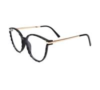 AOOLIA Lunette de Vue Rondes Mode Moderne, Lunettes Anti-Lumière Bleue Monture Surdimensionnées en TR90 Confort pour Femmes, Hommes, Unisexe (Noir)