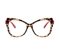 AOOLIA Lunettes Anti-Lumière Bleue, Lunette à Grande Monture de Lecture d'Ordinateur, Cadre Léger Style Yeux de Chat pour Femme, Homme