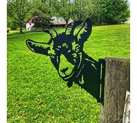 AOOLVY Décoration murale en métal pour extérieur, clôture, jardin, ferme, jardin, cour, terrasse, pelouse, cadeau pour papa, grand-père (mouton)