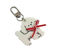 AOOOWER Adorable porte-clés en peluche en forme de chien de dessin animé, accessoire à suspendre pour sacs et clés pour tous, SizeApprox.12x5.5cm/4.72x2.16inches, Tissu, Pas de gemme