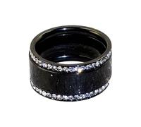 AOOOWER Bagues empilables confortables avec faux diamants - Bagues de mariage tendance et douces pour la peau - Bijoux pour homme, 6/7/8/9/10/11cm, Métal, Aucune pierre précieuse
