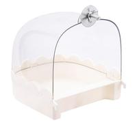 AOOOWER Baignoire à oiseaux pour perroquets - Boîte de douche suspendue pour perroquet - Cage de bain pour petits oiseaux - Cage de salle de bain montée