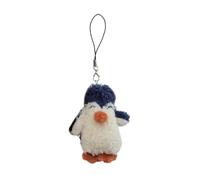 AOOOWER Bijou de téléphone en forme de pingouins pour téléphone - Pendentif en peluche pour tout type de téléphone