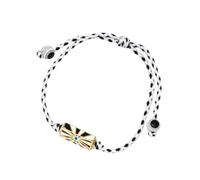 AOOOWER Bracelet à breloques porte-bonheur en forme de cœur en corde tressée réglable pour homme et femme, 2x1cm 1825cm, Liuli, Pas de gemme