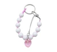 AOOOWER Bracelet coloré à perles avec pendentif pour téléphone - Élégant et pratique - Porte-clés - Accessoire de sac, 10.5cm, Acrylique, Pas de gemme