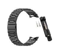 AOOOWER Bracelet en métal à dégagement rapide avec trois perles pour montre connectée 7/6/5/4 Unisexe remplaçable, 197x20mm, Acier inoxydable