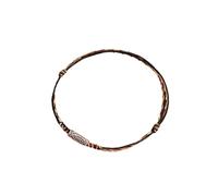 AOOOWER Bracelet porte-bonheur pour couple symbolisant la bonne fortune et le bonheur avec rouge doux et robuste, 1628cm, Métal, Pas de gemme