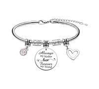 AOOOWER Bracelet réglable en acier Ti pour enfants avec breloque réglable pour offrir, taille unique, Comme décrit