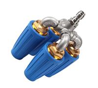 AOOOWER Buse de pulvérisation haute pression polyvalente pour lavage de voiture et irrigation de jardin Quadra Turbos Buse Tuyau d'arrosage Nettoyage extérieur Nettoyage de l'eau Facile à installer