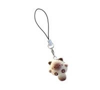 AOOOWER Charmant chat de dessin animé pour téléphone portable Accessoire unique de dessin animé 3D Chat Mobile Accessoire Charm élégant pour une touche de, 2.1*2.7cm, Résine, Pas de gemme