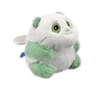 AOOOWER Charmant porte-clés en peluche robuste avec fonction de traction et de vibration pour sacs, 10*9*7, Peluche, Sans pierre précieuse