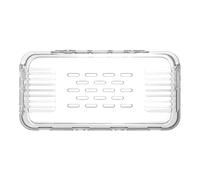 AOOOWER Coque antichoc pour console portable RG35XX H avec poignée antidérapante et accès complet au port - Coque de protection transparente