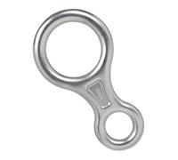 AOOOWER Descendeur robuste 35 KN Figure 8 pour l'escalade et le rappel en rappel technique Corde de travail en aluminium Compatibilité de diamètre de corde d'escalade extérieure