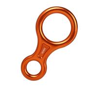 AOOOWER Descendeur robuste 35 KN Figure 8 pour l'escalade et le rappel en rappel technique Corde de travail en aluminium Compatibilité de diamètre de corde d'escalade extérieure
