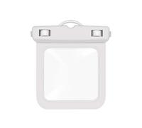 AOOOWER Drifting Étui imperméable pour portefeuille d'accès Rudiments en TPU transparent Structure dense Taille 12,2 x 10,8 cm Sac de rangement imperméable pour voyage, blanc