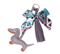 AOOOWER Élégant porte-clés à breloques charmantes cerises cœur plante fruit porte-clés pour femmes et filles tendance cadeaux d'amitié quotidiens, 2.2x9cm, Résine et alliage, Pas de gemme