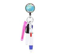 AOOOWER Ensemble de stylos d'infirmière rétractables avec clip pratique - Stylos d'allaitement pratiques pour l'écriture pour la documentation professionnelle, 6.63x3.51in, Plastique acrylique, Pas de