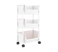 AOOOWER Étagère de rangement mobile pratique avec verrous de roue pour la vie