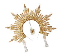 AOOOWER Goddesses Inspire Crowns Serre-tête angélique Accessoire de mode pour fêtes à thème et événement cosplay au quotidien Style unique Accessoire pour cheveux