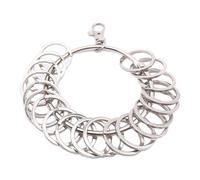 AOOOWER Grand anneau rond portable en métal porte-clés à suspendre rapidement, 5.46x3.9in, Alliage, Pas de gemme