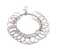 AOOOWER Grand anneau rond portable en métal porte-clés à suspendre rapidement, 7.8x5.85in, Alliage, Pas de gemme