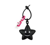 AOOOWER Joli pendentif de sac en polyuréthane avec pendentif en forme d'arbre et étoile pour femme, 3.9x3.9in, Métal + PU + plastique, Pas de gemme