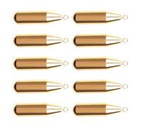 AOOOWER Lot de 10 plombs de pêche en cuivre pour eau douce et eau douce 1,8/3,5/5/7/10/12 g