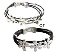 AOOOWER Lot de 2 bracelets à breloques en forme de cœur pour couple, amitié, couleur arc-en-ciel, Size Approx.1630cm/6.2911.81inch, Métal, Pas de gemme