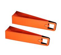 AOOOWER Lot de 2 sacs à champagne élégants en cuir pour pique-nique et fête de mariage, Orange, Taille unique