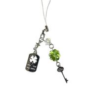 AOOOWER Luck Clovers Sangle de téléphone avec pendentif multifonction pour porte-clés ou sac, 12, Plastique, Pas de gemme