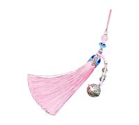 AOOOWER Magnifique pendentif vintage fait à la main en forme de clochettes pour sacs ou clés d'intérieur de voiture, 15cm, Métal, Pas de gemme