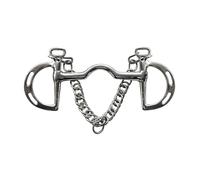 AOOOWER Mèche de cheval avec revêtement en silicone anti-rouille pour cavaliers professionnels confortable protection buccale compétition durable