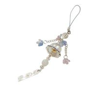 AOOOWER Méduse Vent Carillon Pendentif Téléphone Charm avec Lys of The Valley en Verre Designs pour Femme Tendance Quotidien Casual, 160mm, Acrylique, Pas de gemme